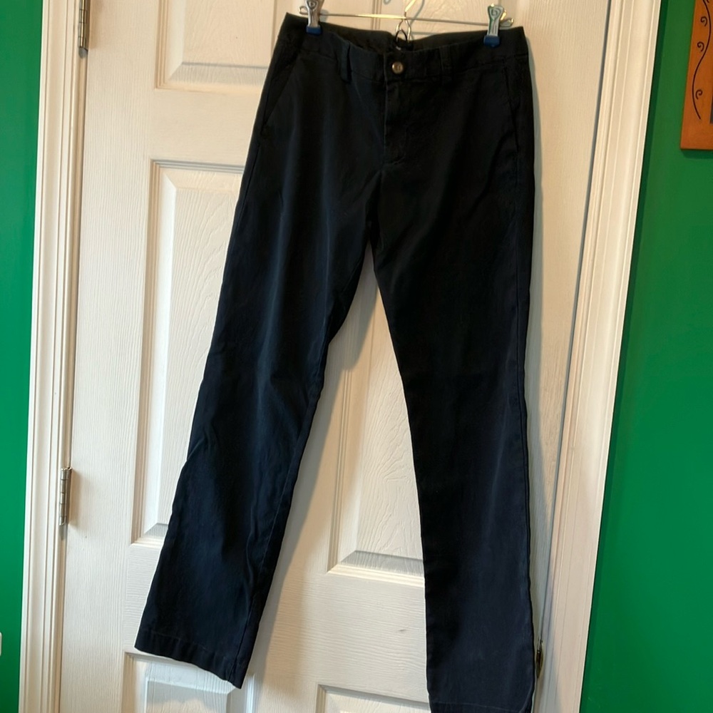 Gap size 6 stretch regular navy blue pants chinos straight minimalist core